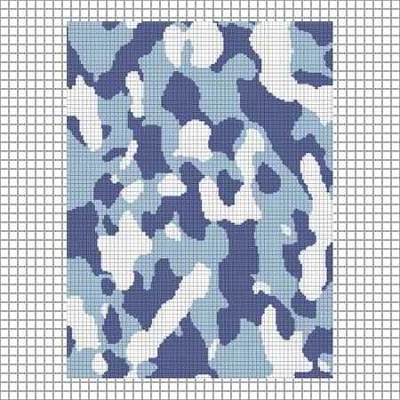 Camouflage knitting pattern