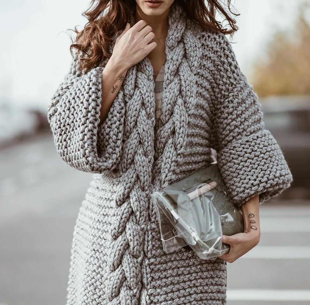 Cocoon style cardigan knitting pattern