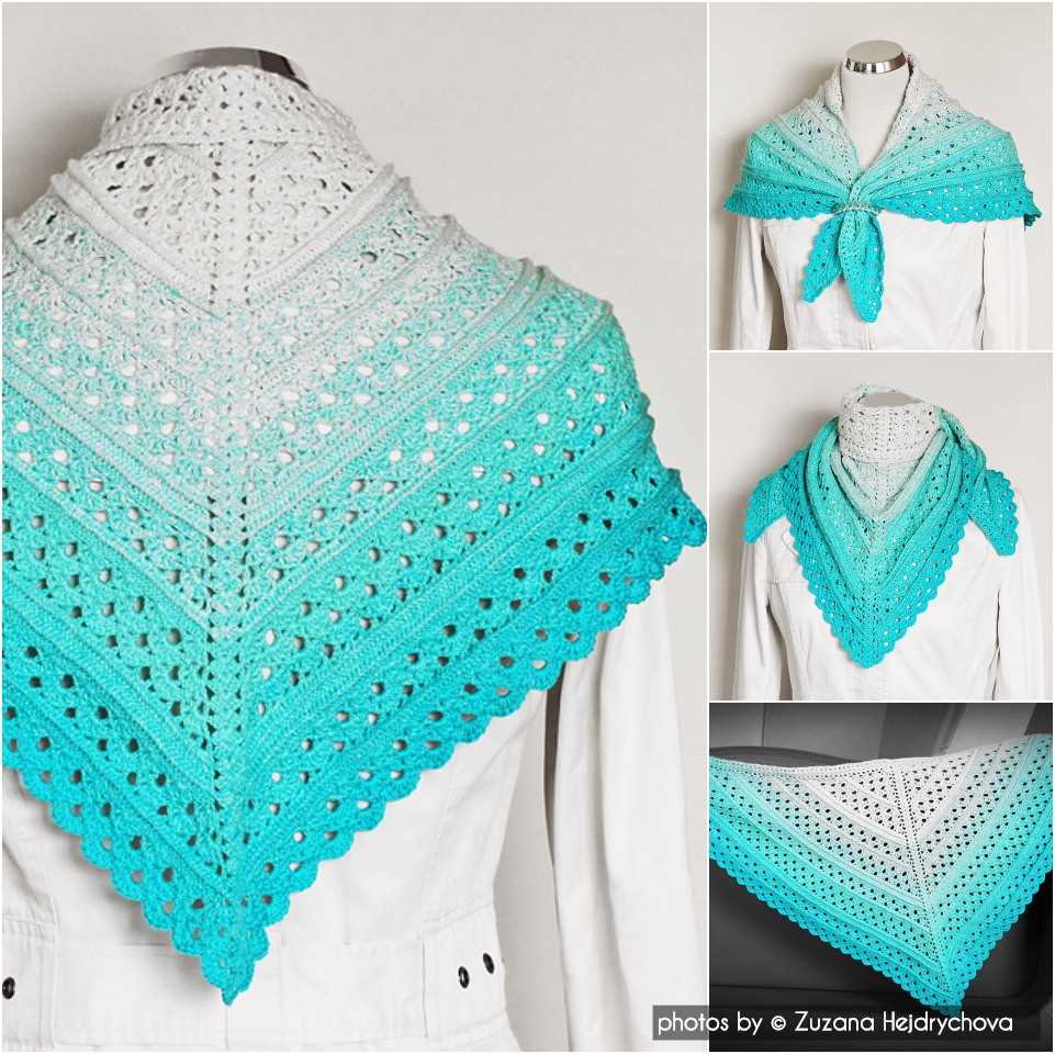 Free knitting pattern for shawl with pockets