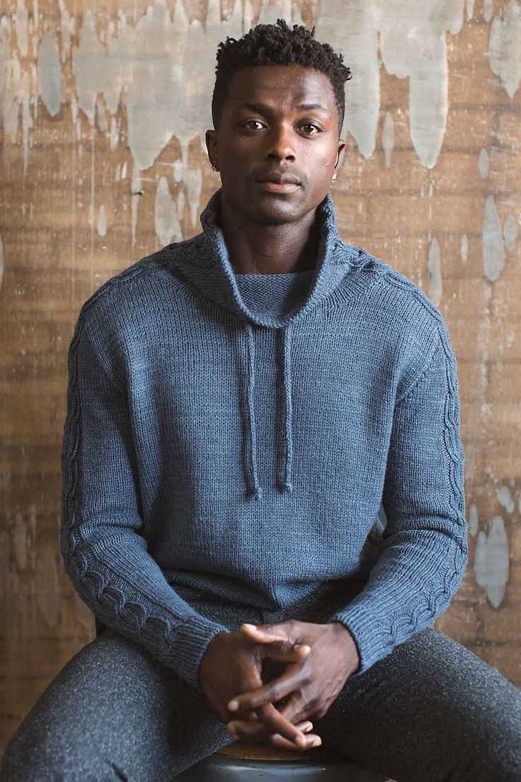 Mens pullover sweater knitting pattern