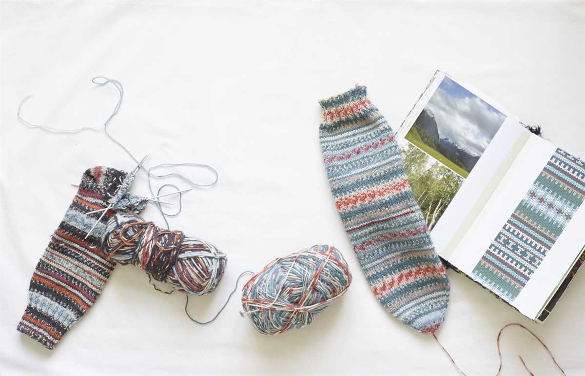 Bed socks knitted pattern