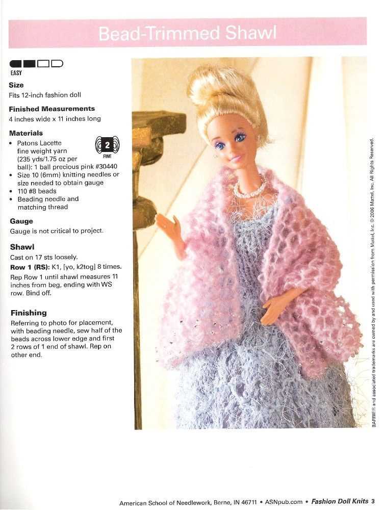 Free barbie knitting patterns pinterest