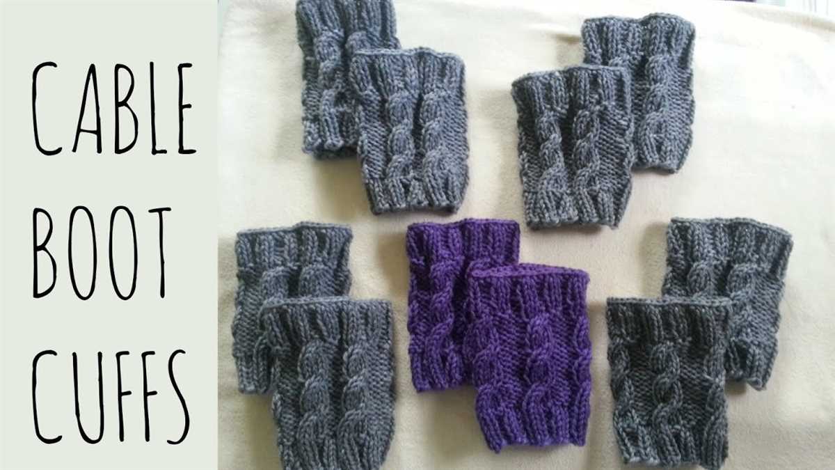 Free boot cuff knitting patterns
