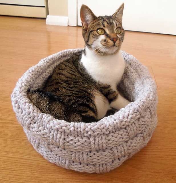 Free cat bed knitting patterns