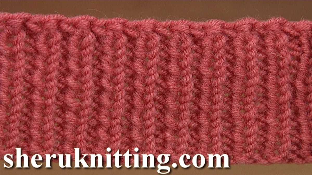 1x1 rib knit pattern