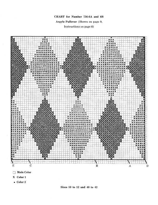 Argyle hat knitting pattern