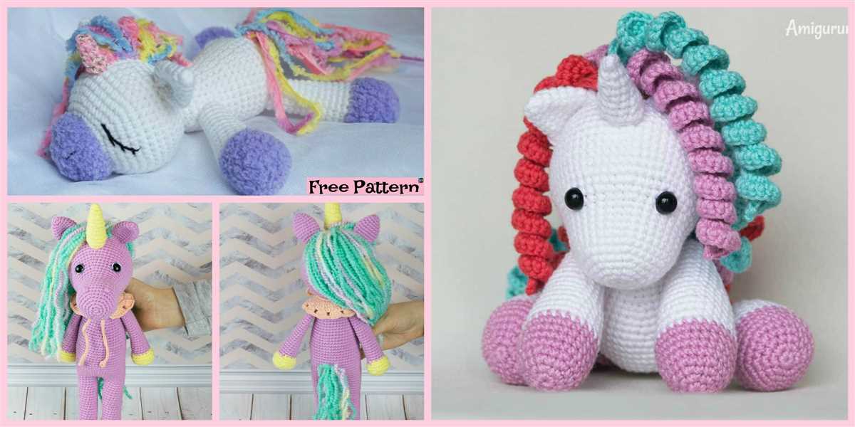 Free unicorn toy knitting pattern