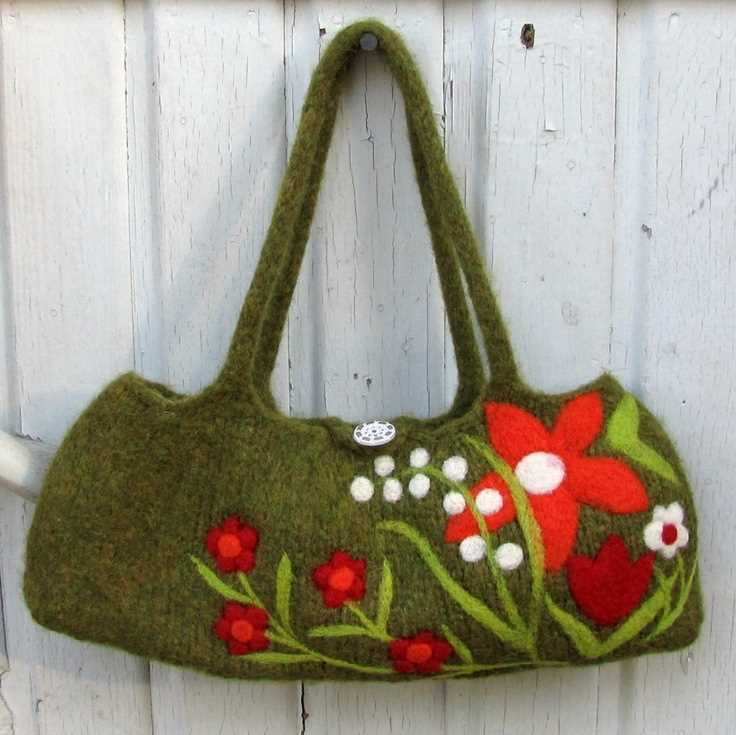 Create Stylish and Unique Felted Handbags with These Knitting Patterns Knitting patterns for felted handbags