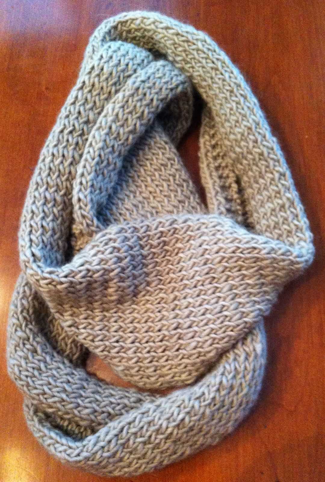 Knit 1 purl 1 scarf pattern