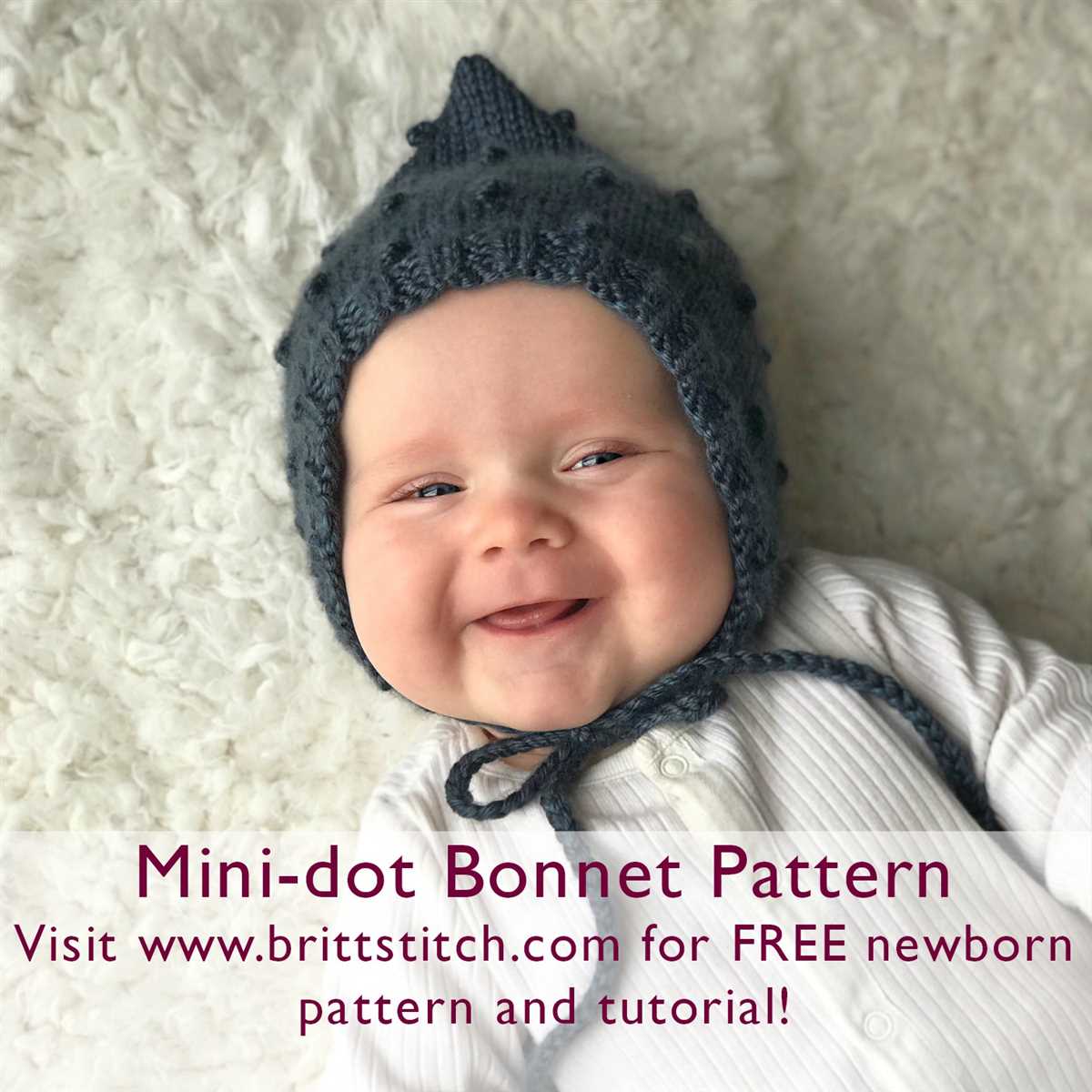 Newborn bonnet knitting pattern free