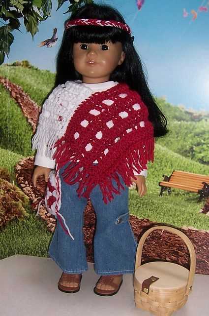 Free doll poncho knitting pattern