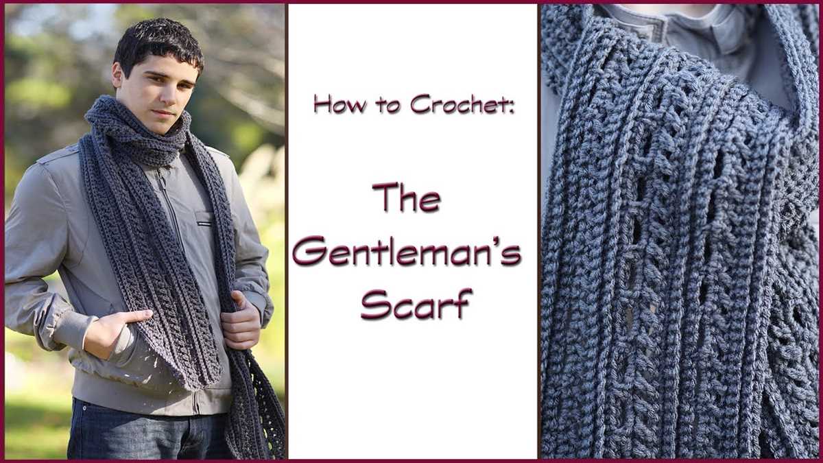 Free easy men's scarf knitting patterns