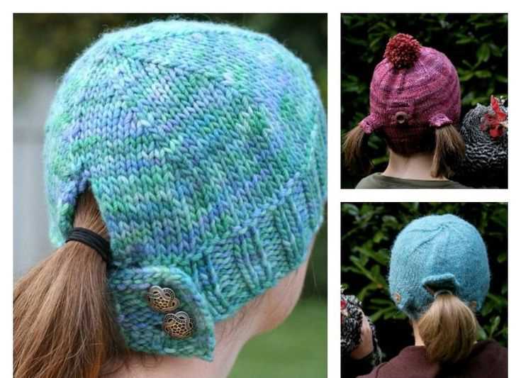 Ponytail knit hat patterns free