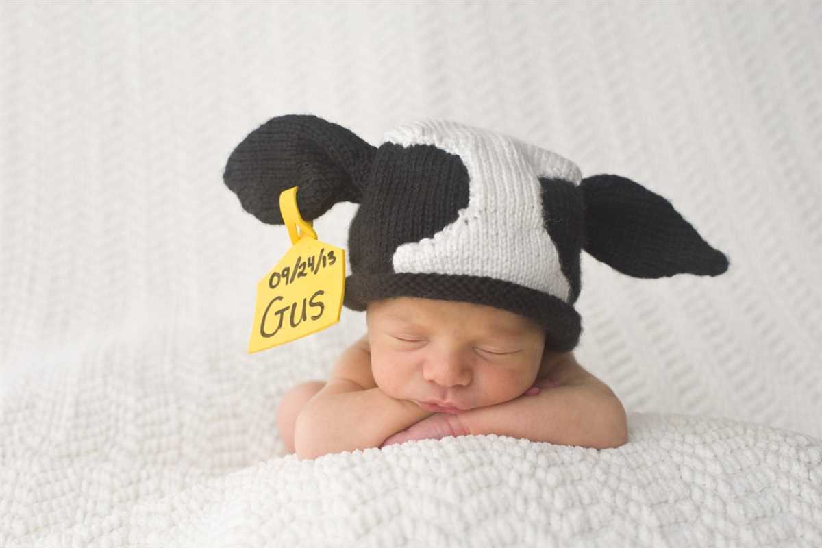 Cow hat knitting pattern