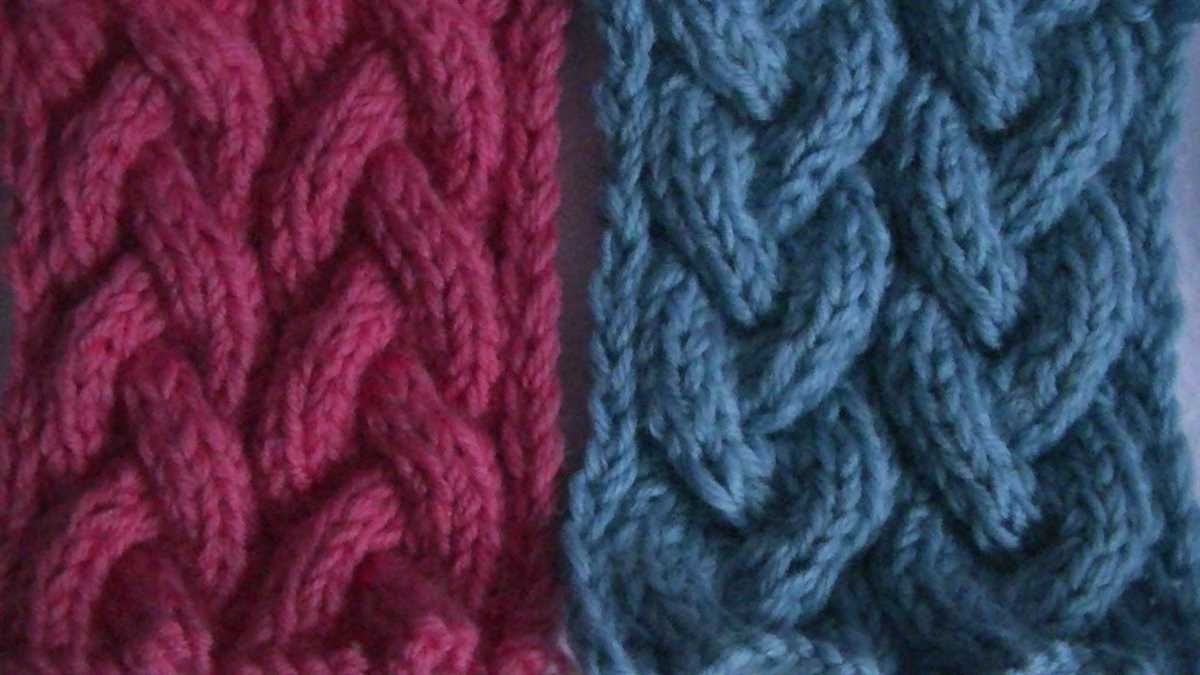 Knitting braid pattern