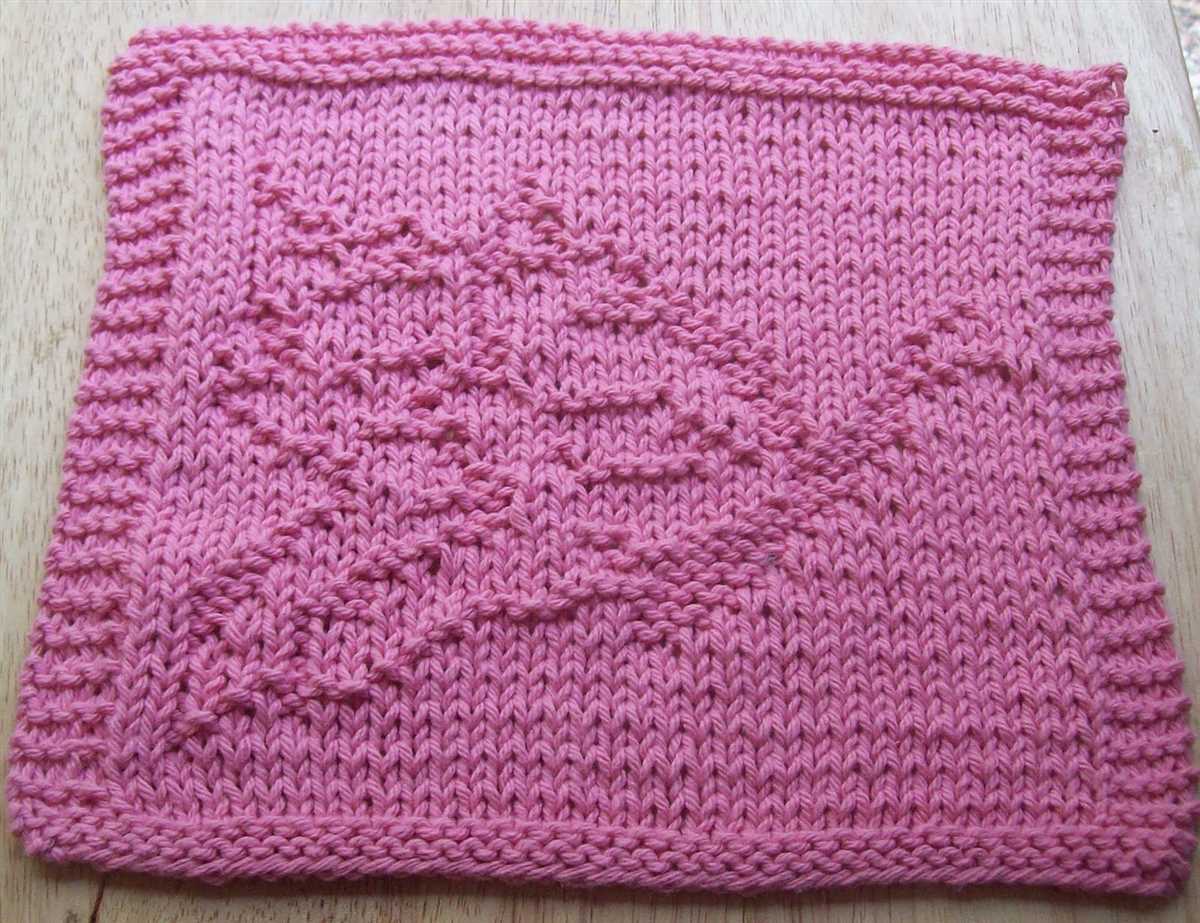 Knitting dishcloth patterns