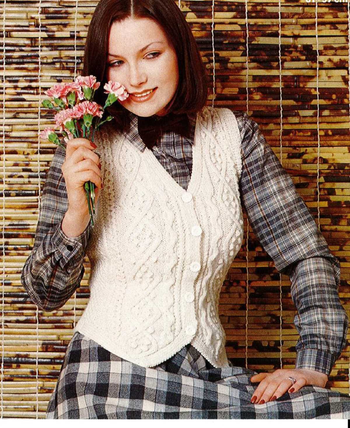 Knitting pattern vest bulky yarn