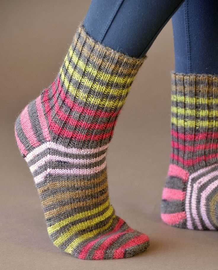 Free knitted sock patterns using sock yarn