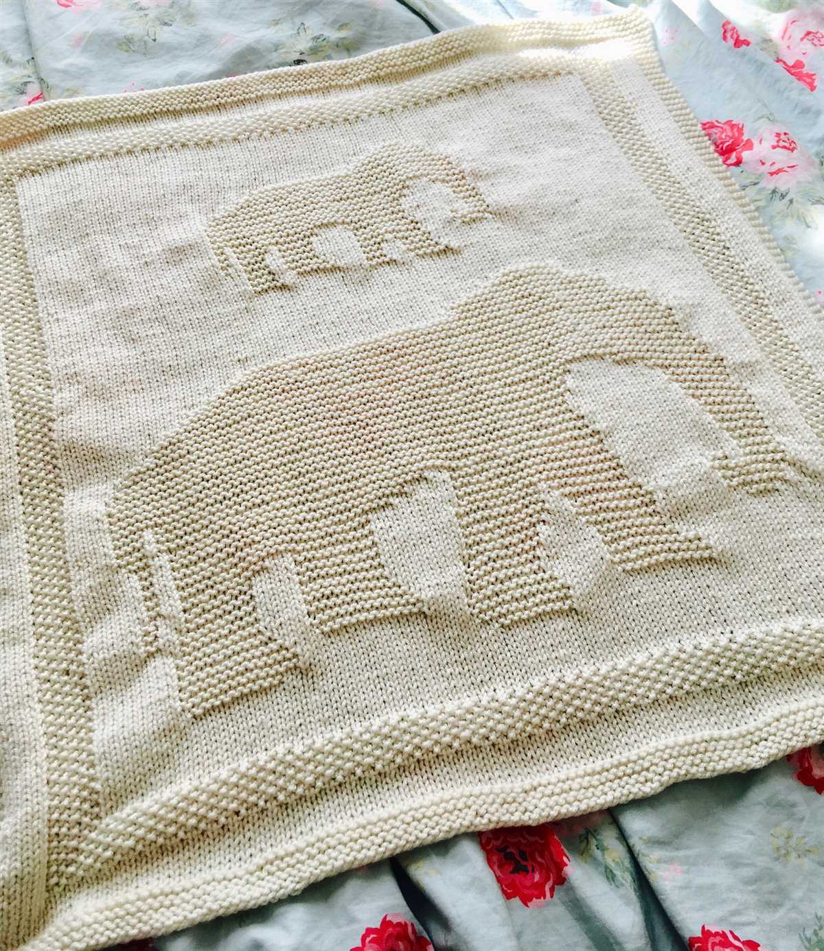 Free elephant knitting pattern blanket