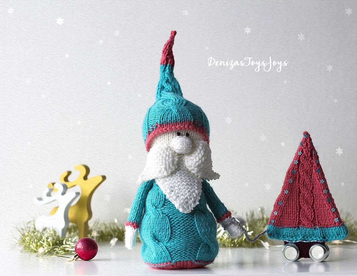 Christmas gnome knitting pattern