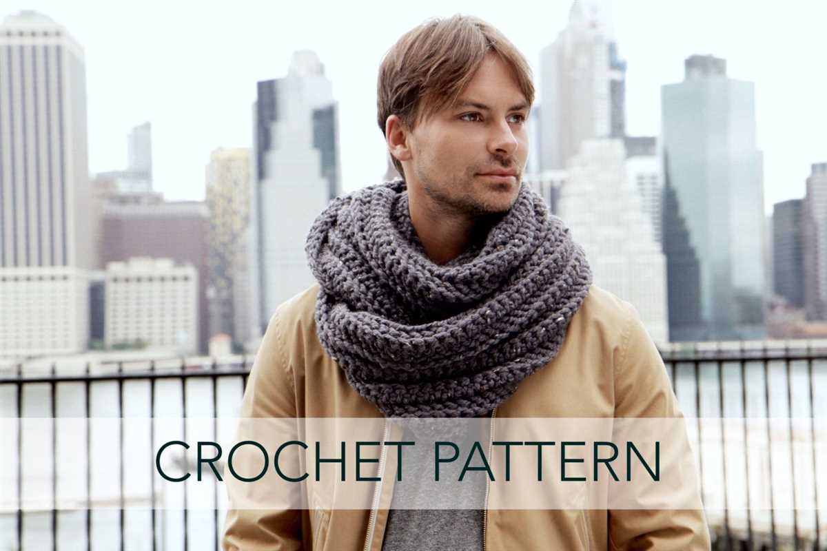 Mens herringbone scarf knitting pattern
