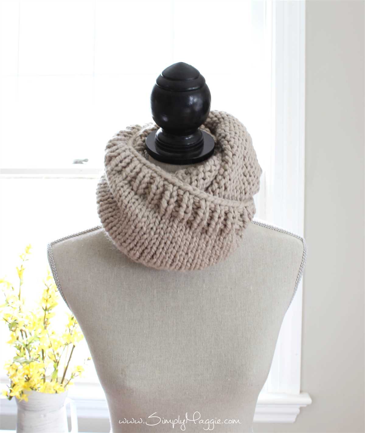 Cowl knit pattern bulky yarn
