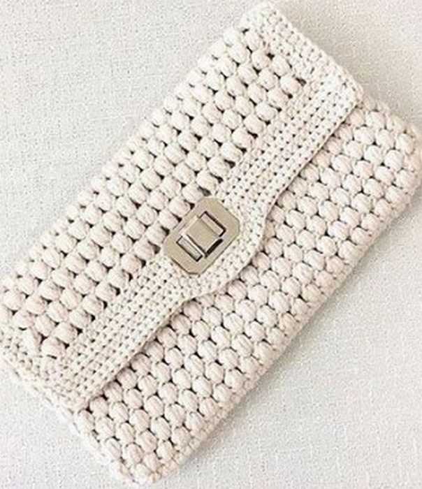 Knitted clutch purse pattern