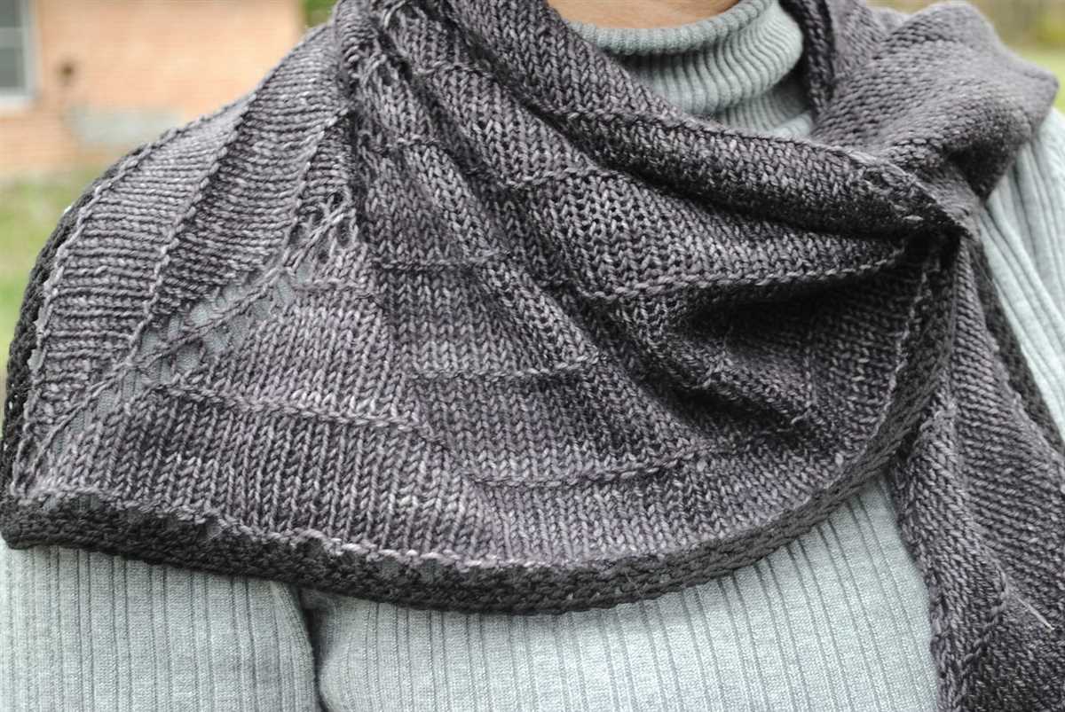 Large shawl knitting pattern