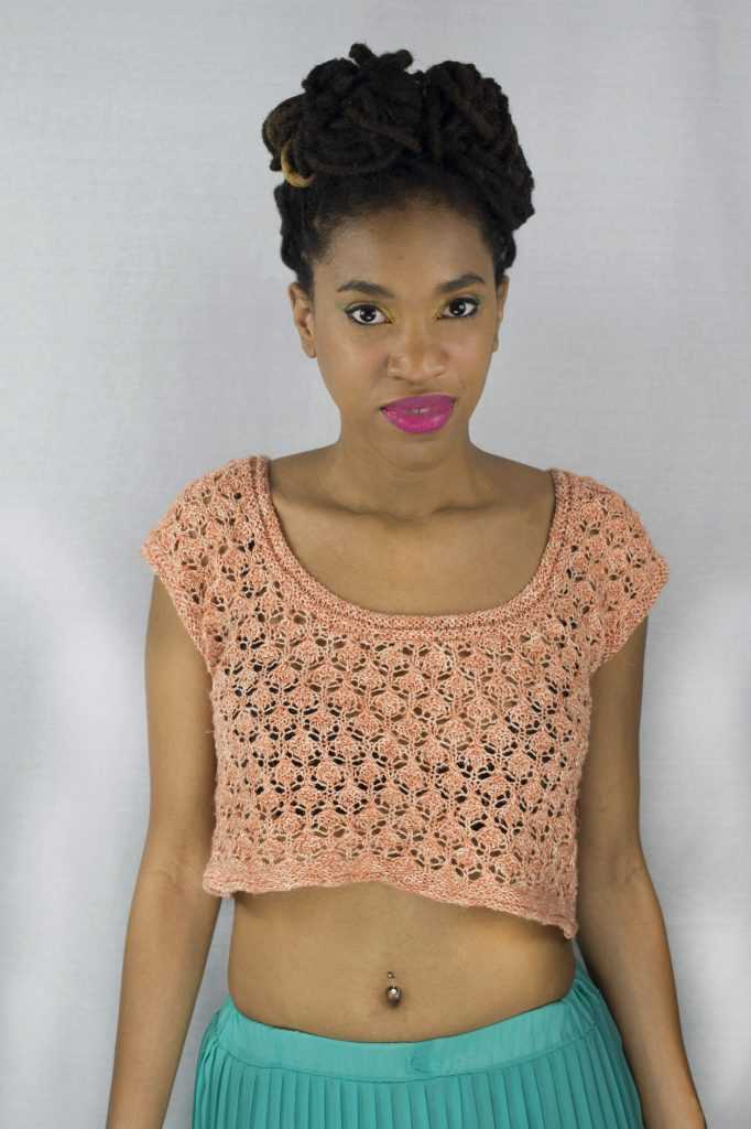 Free knit crop top pattern