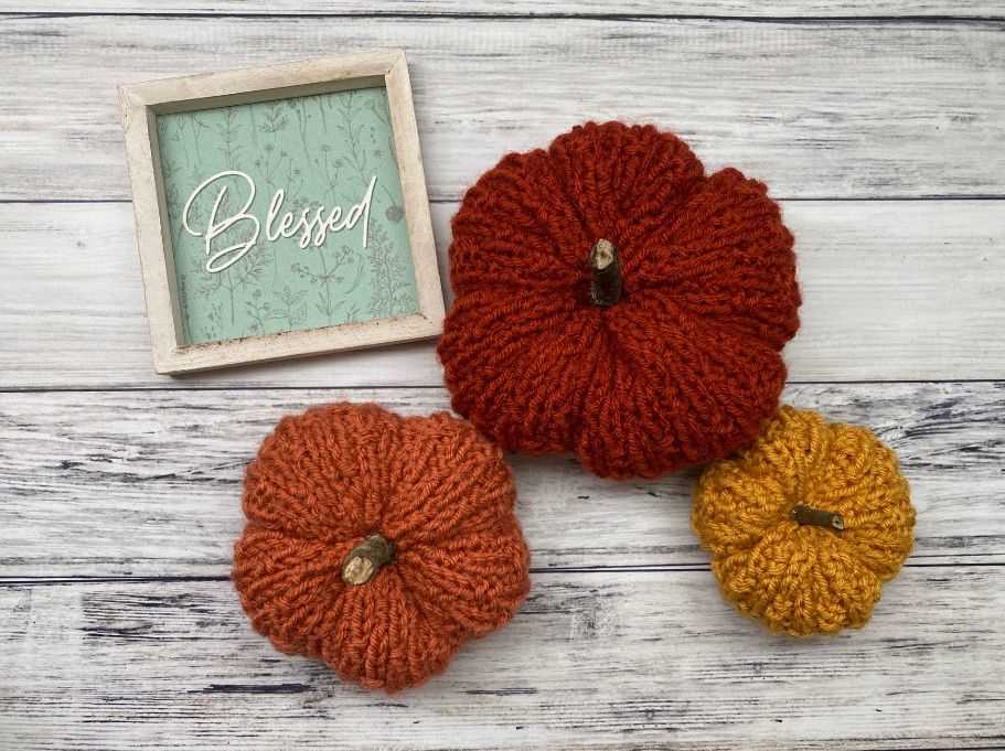 Free knit pumpkin patterns