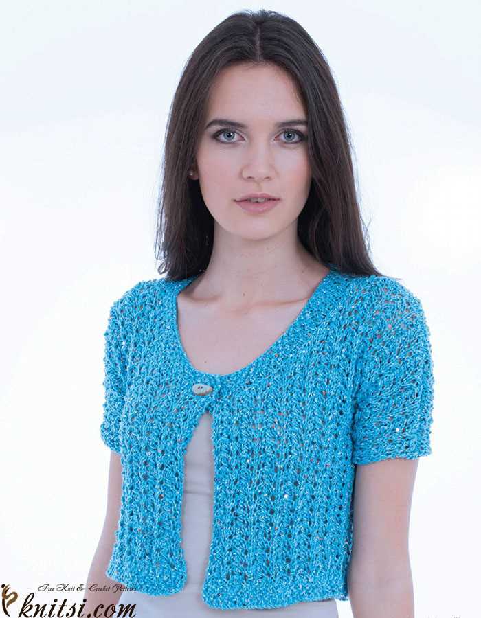 Free knitted bolero pattern for ladies