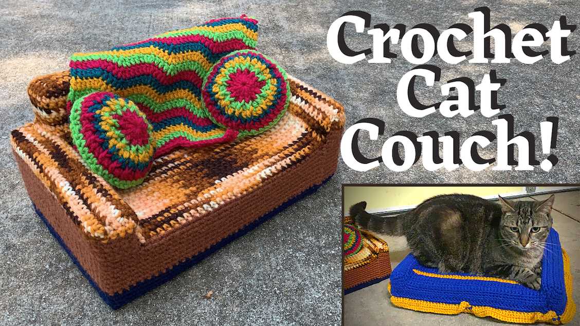 Free knitted cat couch pattern