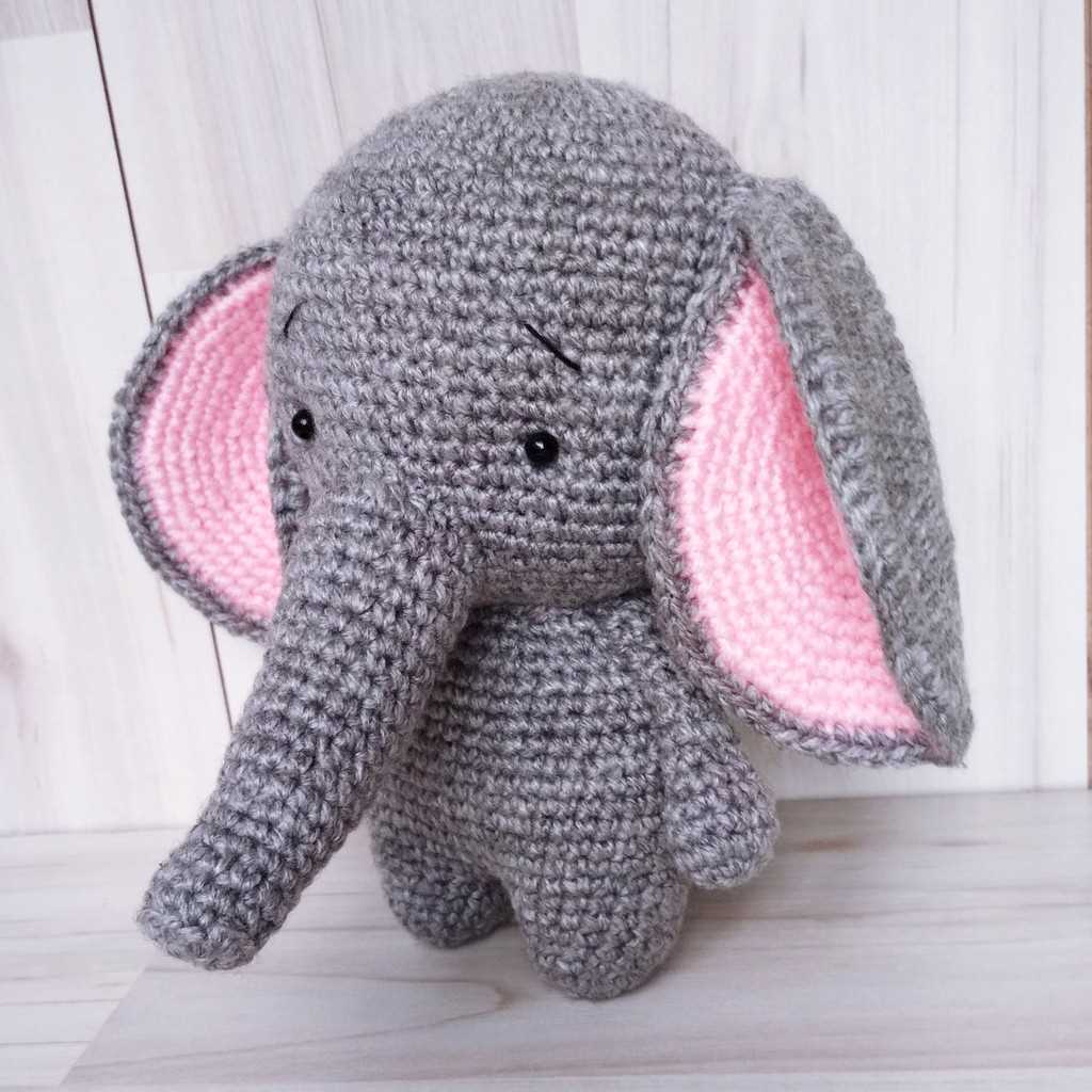 Free knitted elephant dishcloth pattern