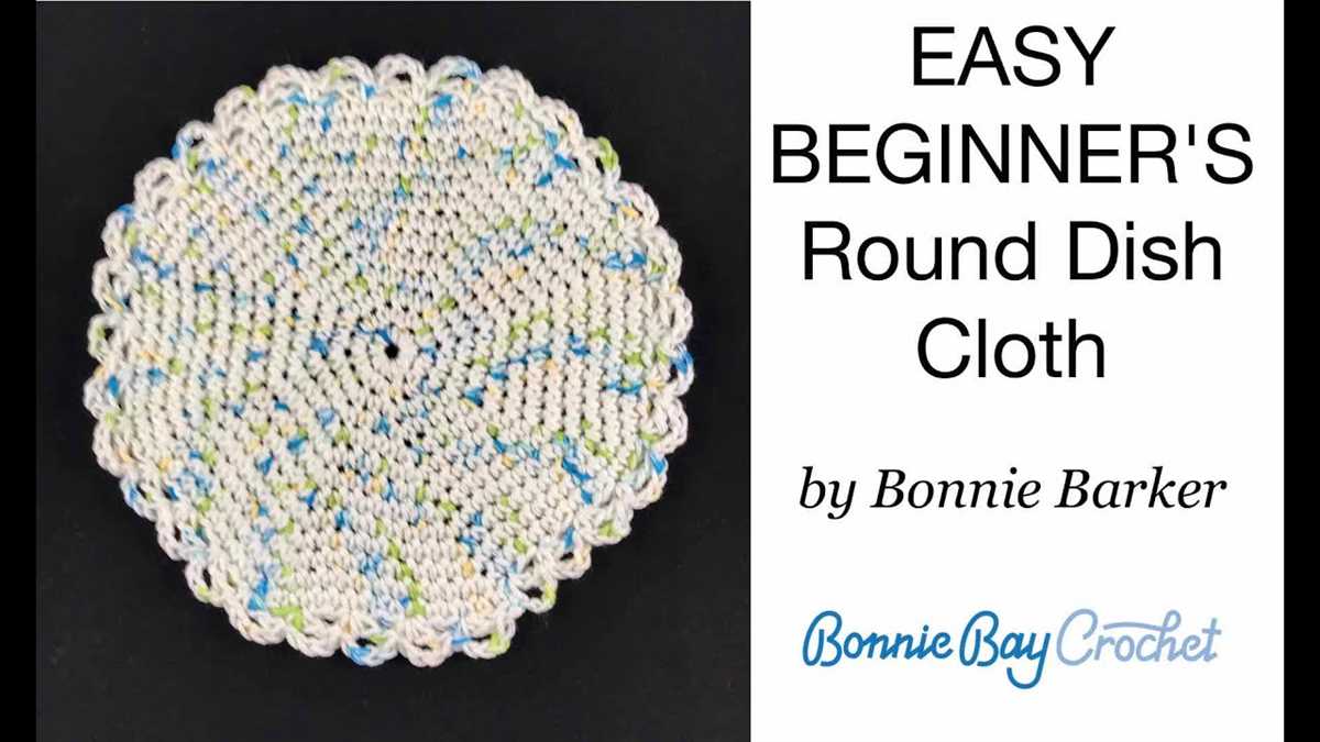 Free knitted round dishcloth patterns