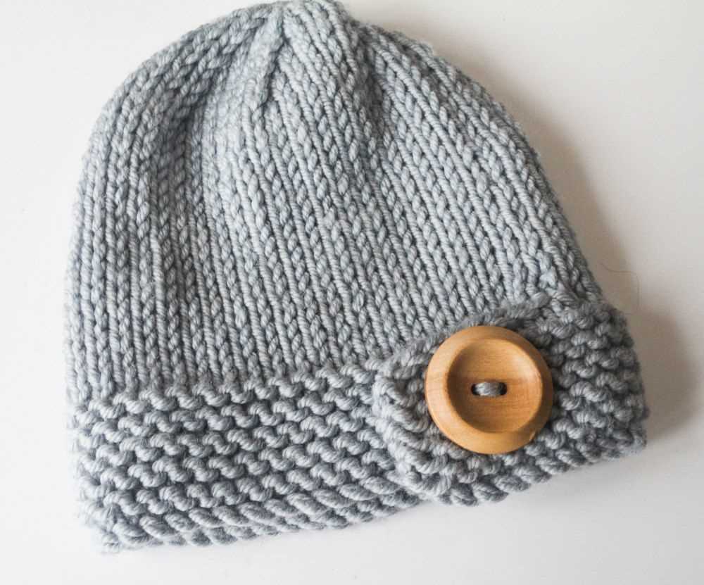 Free knitting pattern beanie hat straight needles