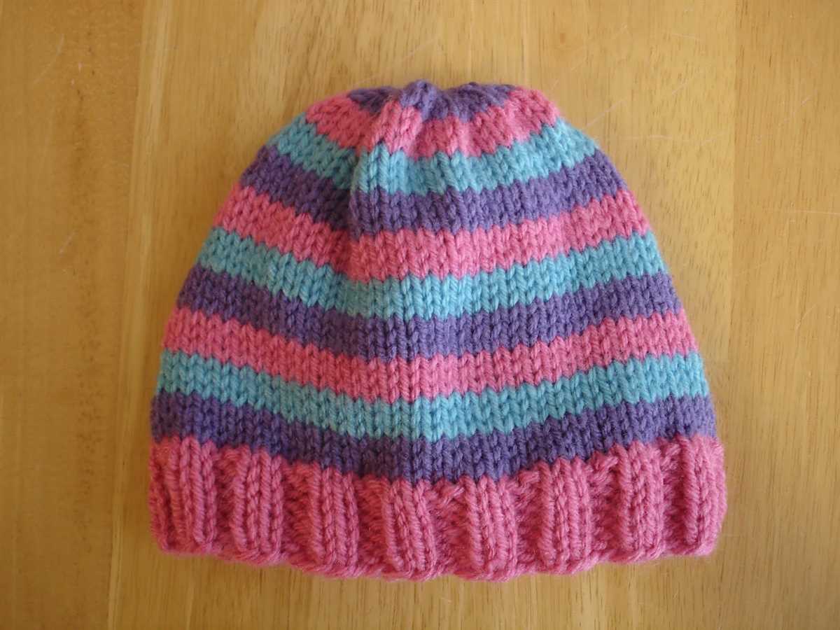 Free knitting pattern for a beanie hat