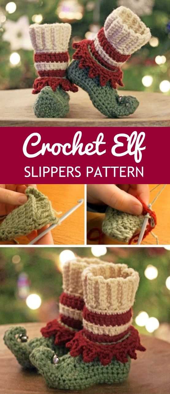 Free knitting pattern for elf slippers