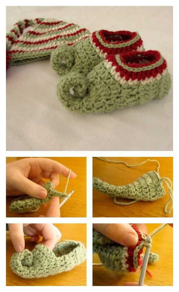 Free knitting pattern for elf slippers