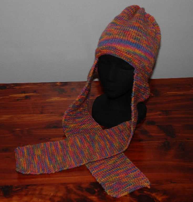 Free knitting pattern for hat scarf combo
