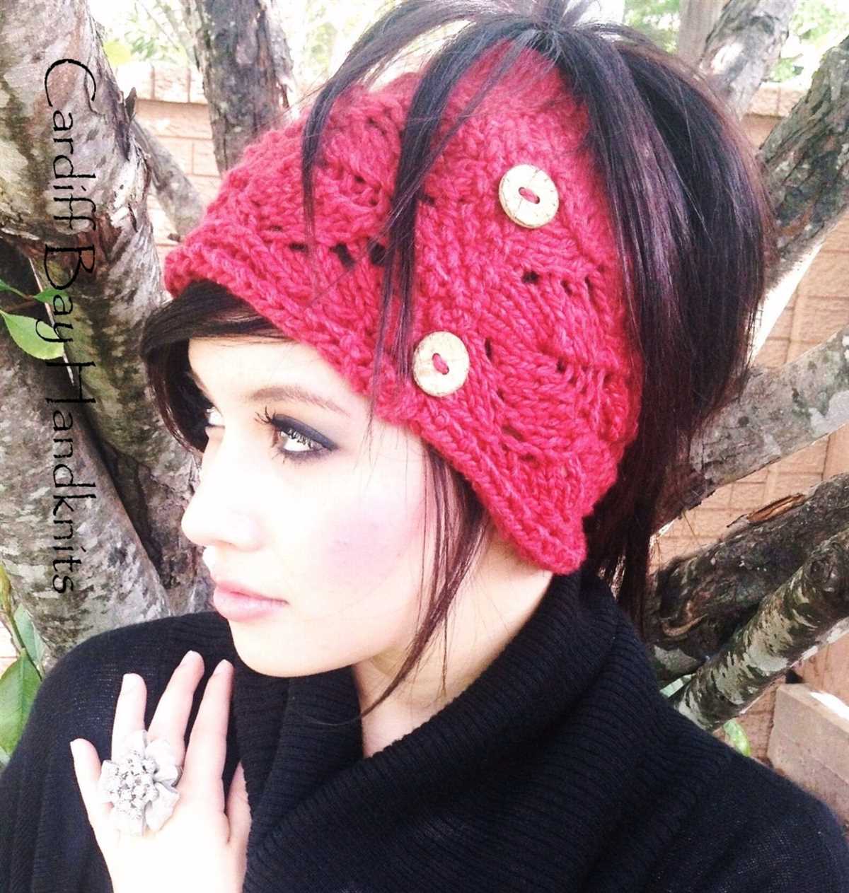 Free knitting pattern for hat with ponytail hole