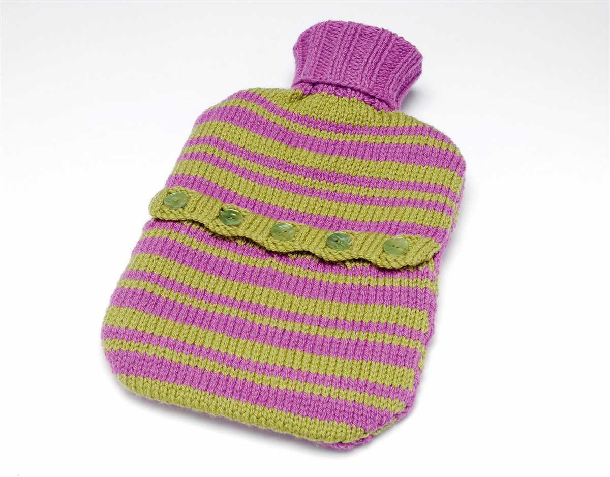 Free knitting pattern for hot water bottle cover