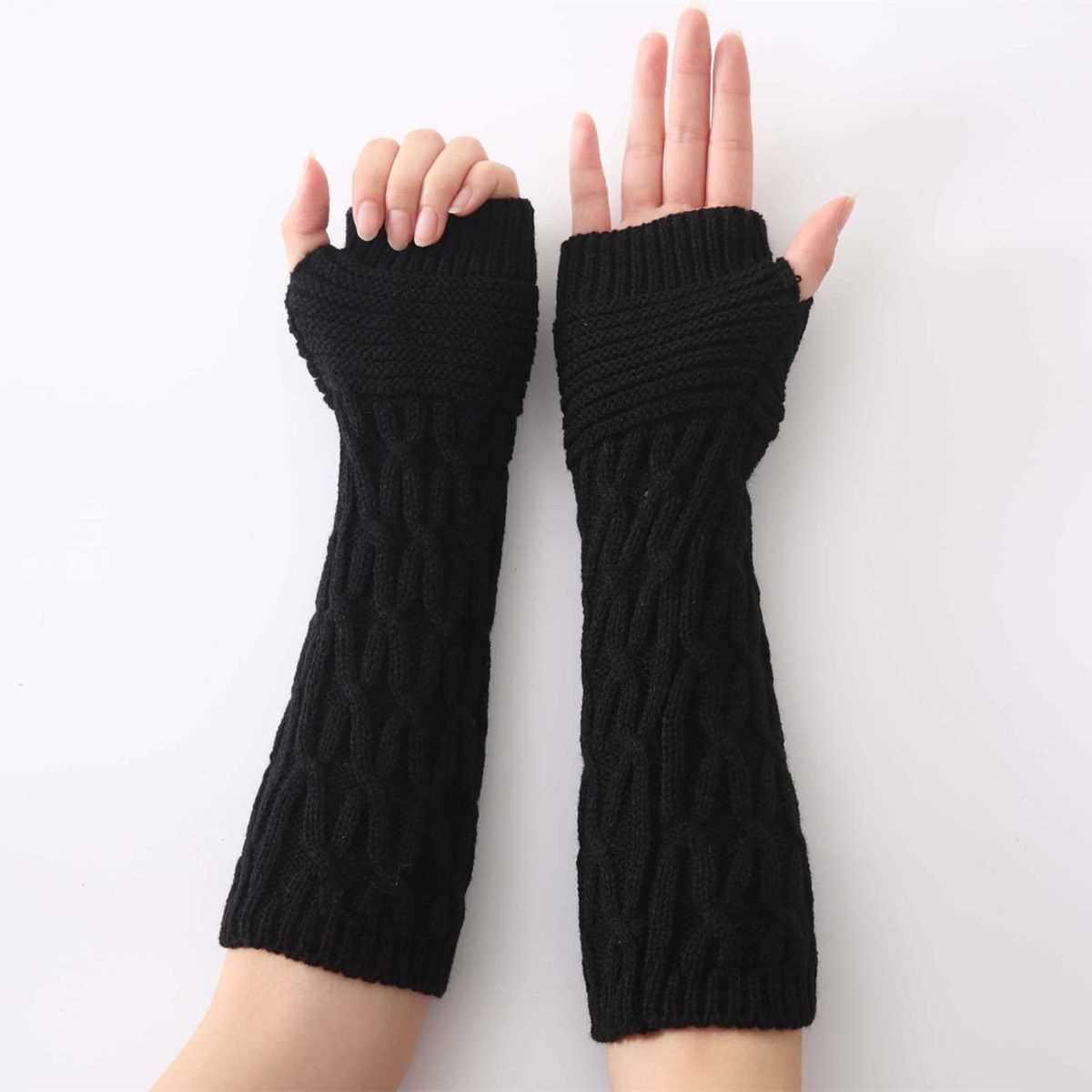Free knitting pattern for ladies half finger gloves
