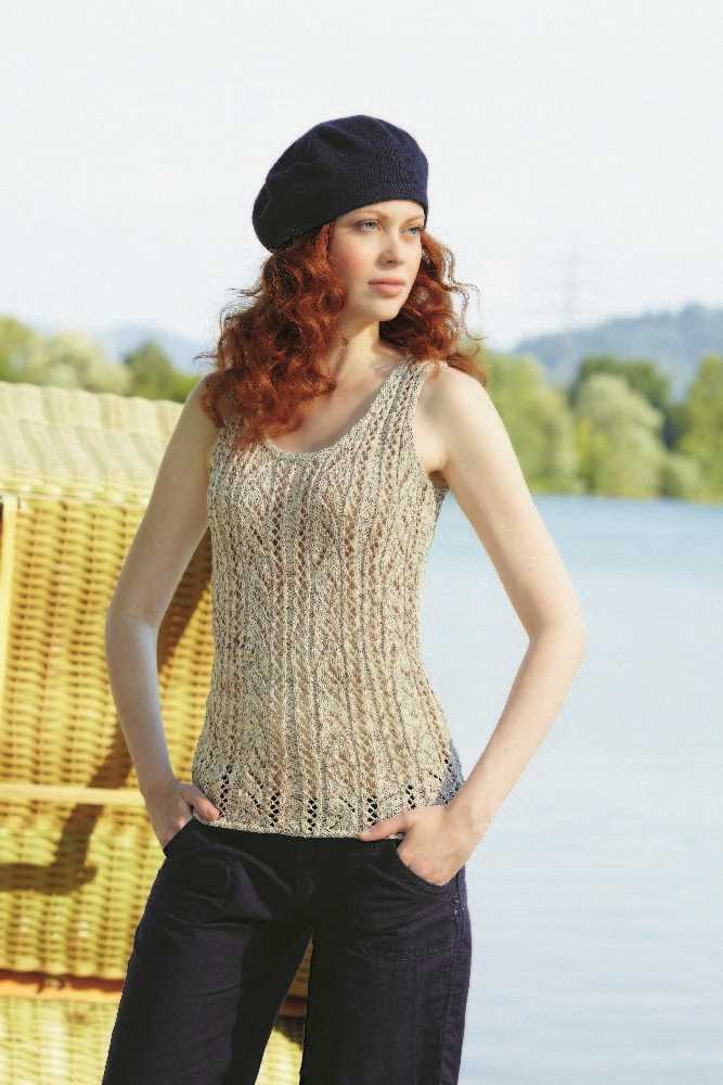 Free knitting pattern for ladies top