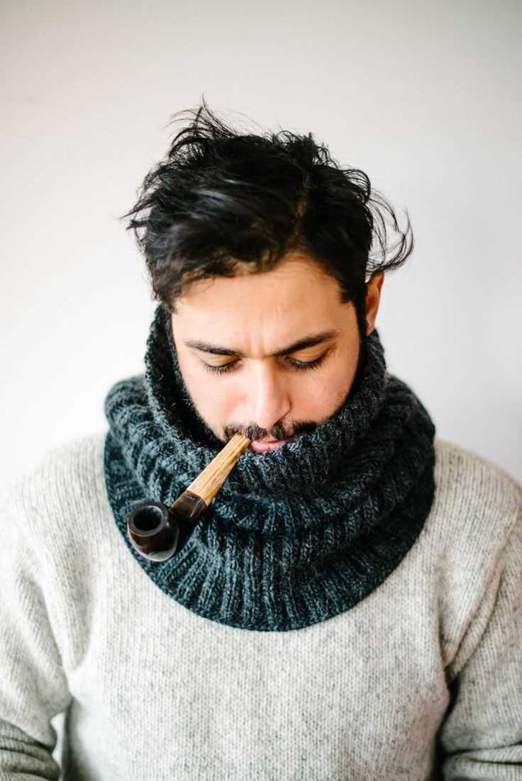 Free knitting pattern for mens cowl