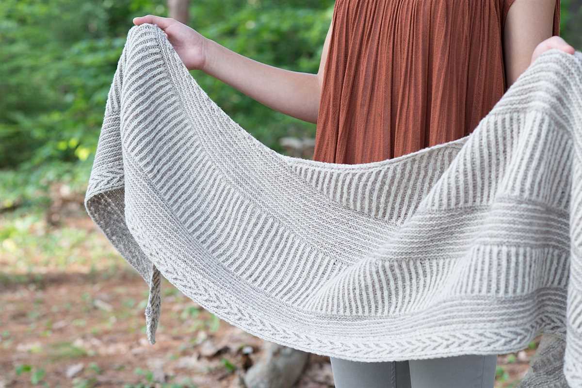 Free knitting pattern for shawl with pockets