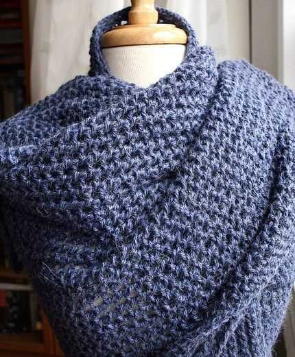 Free knitting pattern poncho shawl