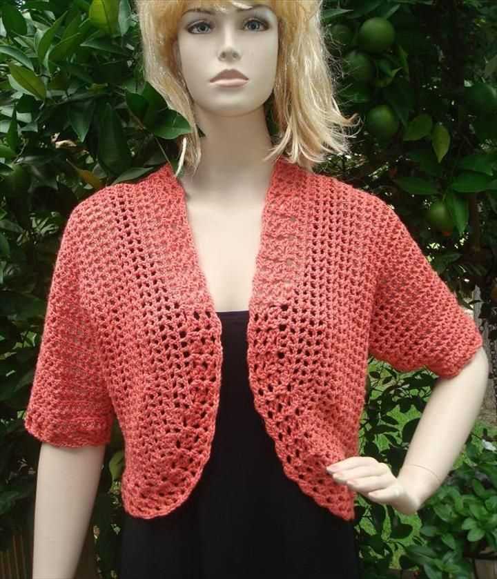 Free knitting pattern shrug