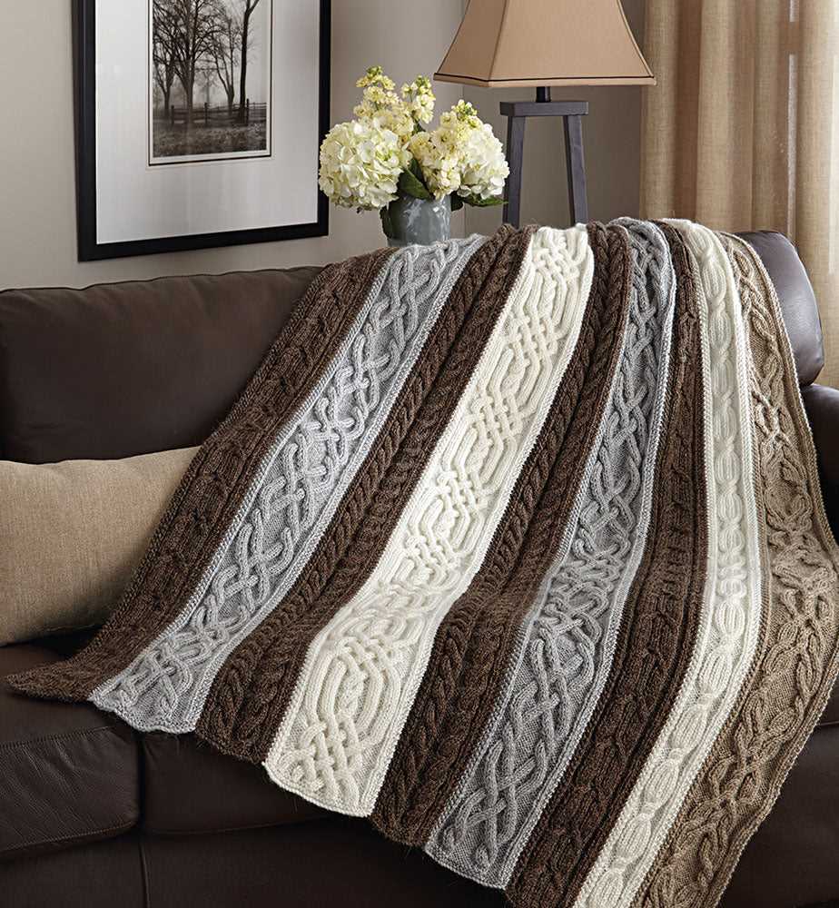 Free knitting patterns blankets throws beginners