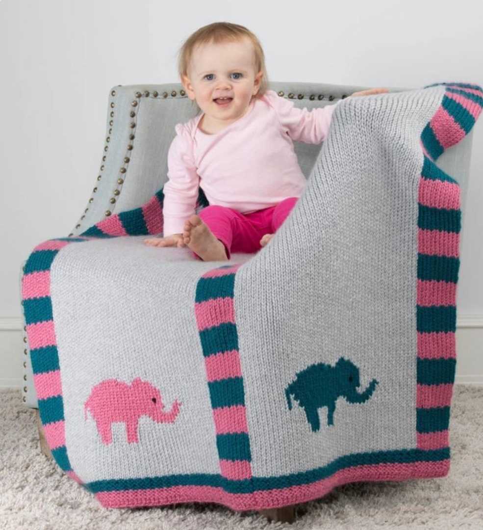 Free knitting patterns for baby blankets with animals