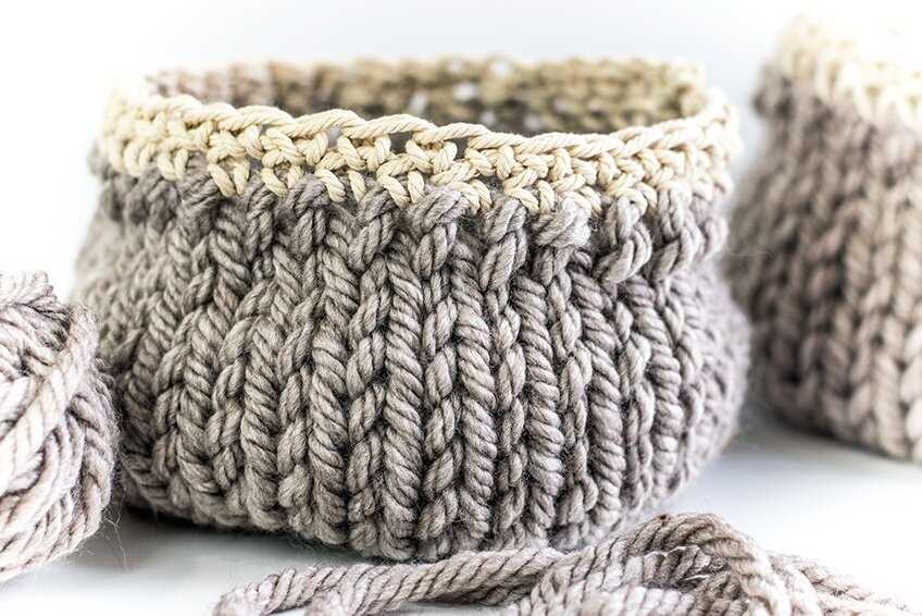 Free knitting patterns for baskets